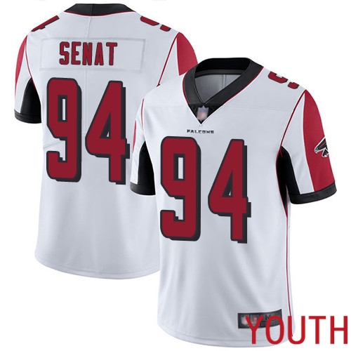 Atlanta Falcons Limited White Youth Deadrin Senat Road Jersey NFL Football #94 Vapor Untouchable->youth nfl jersey->Youth Jersey